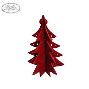 Wholesale customized small wooden new christmas decoration lighted star