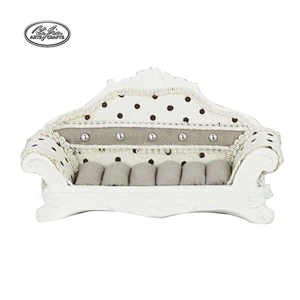 Customized sofa shape cute jewelry  ring stand display with mini mirror
