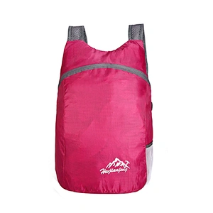 Customer logo printing outdoor foldable travelling backpack shoulder bags waterproof foldable backpack bag