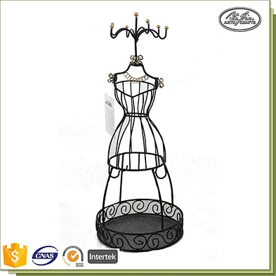 Wholesale Customized Metal Handmade Wire Mini Mannequin Jewelry Holder