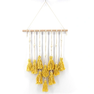 Home Decoration Fringe wall hanging wooden hanging DIY multi collage photo display