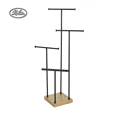 T-bar display metal necklace bracelet earring jewelry holder