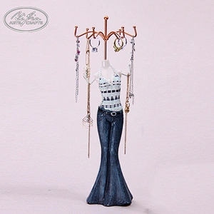Decoration lady shaped ring display mini mannequin necklace jewelry holder
