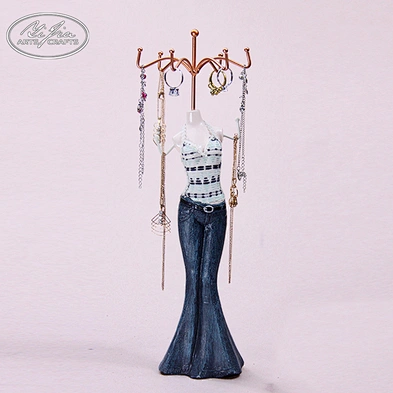 Decoration lady shaped ring display mini mannequin necklace jewelry holder