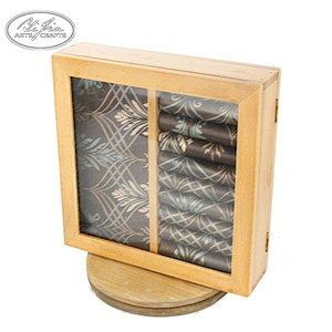 Table top wood jewelry ring ear studs display box
