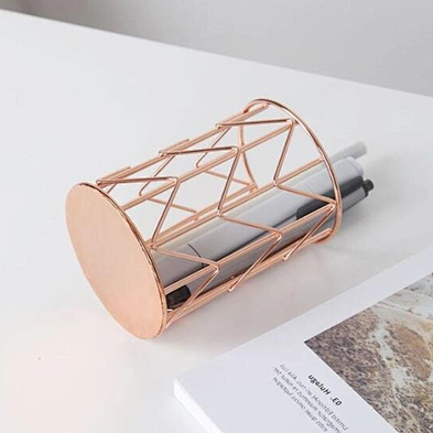 Pen Holder Office House Table Desk Unique  Metal Stand Pen Holder