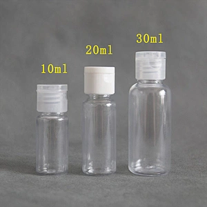 Fast Delivery 30ml Flip Top Cap Disc Plastic Bottles PET Hand Sanitizer Gel Bottle