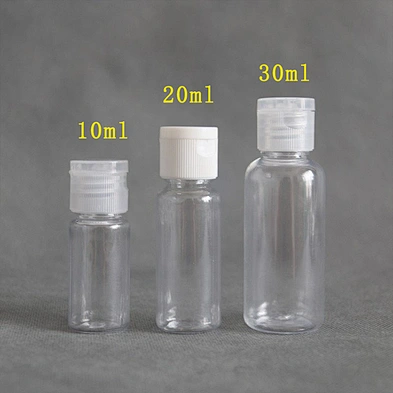 Fast Delivery 30ml Flip Top Cap Disc Plastic Bottles PET Hand Sanitizer Gel Bottle