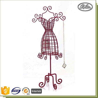 Wholesale Customized Metal Handmade Wire Mini Mannequin Jewelry Holder