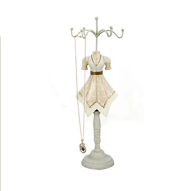 Home decor resin table top metal jewelry display mannequin