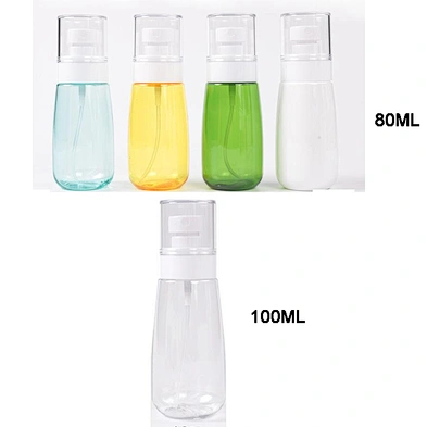 30 60 80 100ml Travel Portable Hand Sanitizer Alcohol 75% Plastic Spray Bottle