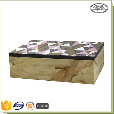 Customeized design beautiful wooden treasure box