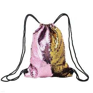 Beach Bag Outdoor Fitness Bag Sequins Bunch Pocket Female Drawstring Bags
