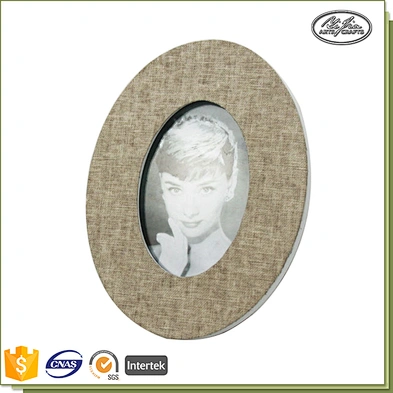 Cheap customized lovely oval shape photo picture frame/picture photo frame