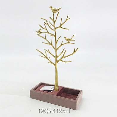 Jewelry Stand Tree Metal Ring Earring Holder Tree Shaped Jewellery Stand