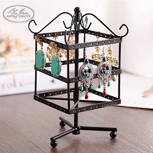 Customized rotating earrings display stand earring spin table earrings holder