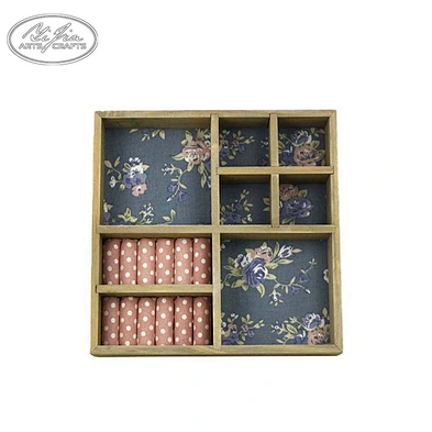 Antique 4 Drawer Wood Storage Box For Jewelry Home Accessories