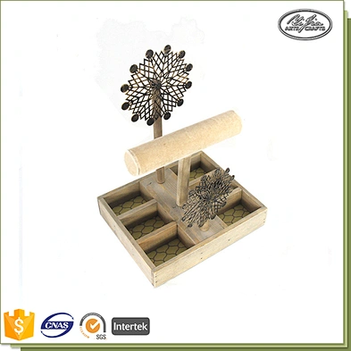 Antique 24.5 *24.5cm wooden display tray for jewelry