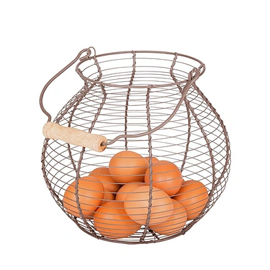 Customized Vintage Countryside Style Egg Basket Home Decoration Small Wire Egg Basket