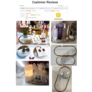 Nordic Creative  Marble Shaped Ceramic Storage Jewelry Necklace Ring Tray