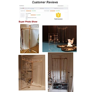 vintage style gold jewelry display stand earrings organizer holder metal jewelry stand for bracelet necklace