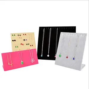 Jewelry frame gold and silver jewelry jade display props necklace rack earrings earrings pendant storage board display rack