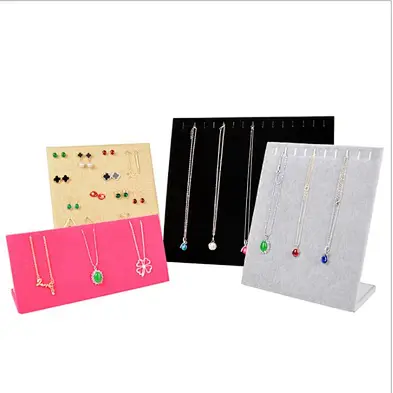 Jewelry frame gold and silver jewelry jade display props necklace rack earrings earrings pendant storage board display rack