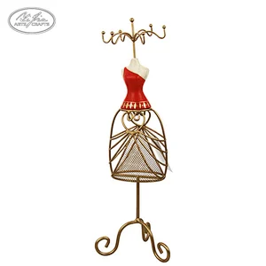 Cheap metal jewelry holder for necklace ring bracelet