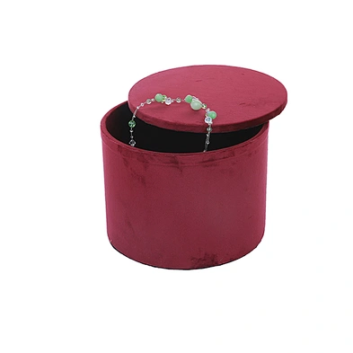 Custom jewelry storage box wooden jewelry box with velvet covered