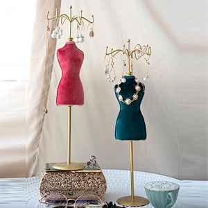 Lady Model Earring Display Rack Mannequin Princess Necklace Jewelry Stand Holder For Women Girl Gifts
