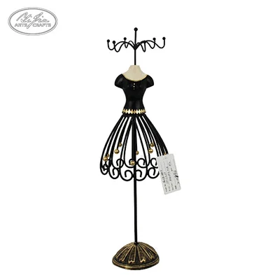 Unique dress form metal resin jewelry holder
