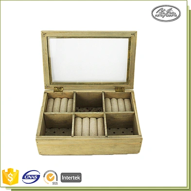 Wholesale customized square vintage leather jewelry box
