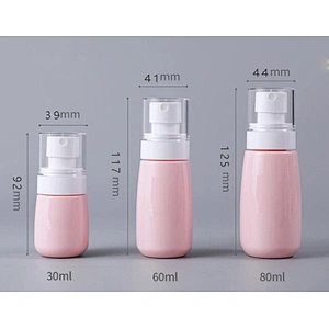 30 60 80 100ml Travel Portable Hand Sanitizer Alcohol 75% Plastic Spray Bottle