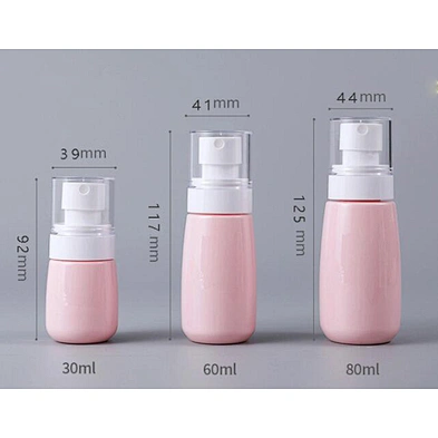 30 60 80 100ml Travel Portable Hand Sanitizer Alcohol 75% Plastic Spray Bottle