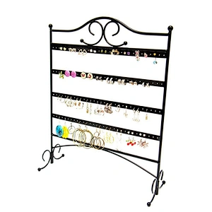 Customized metal jewelry display 60 pairs earring stand