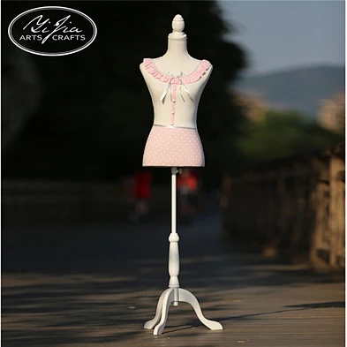 Customized pink foam/fiberglass upper body mannequin