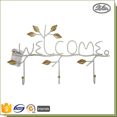 Decorative Single Cute Design iron decorative decorative wall hangers