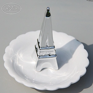 OEM&ODM services sliver tree shape ceramic jewelry tray decoration vase