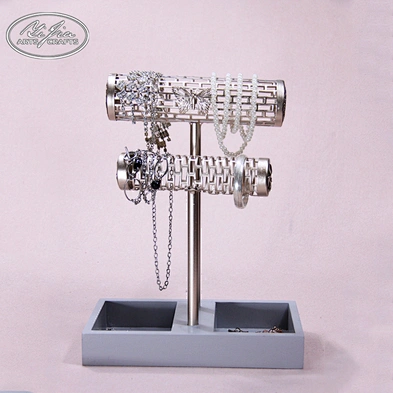Wholesale desktop T-bar bracelet display stand ring necklace jewelry display