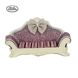 Customized sofa shape cute jewelry  ring stand display with mini mirror