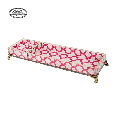 Custom display mdf fabric covered storage jewelry display tray