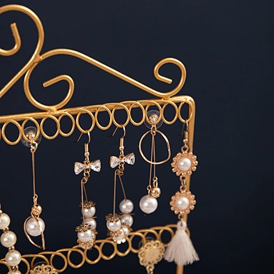 Customized Metal Jewelry Stand Organizer Necklace Holder Display for Necklaces Bracelets Earrings