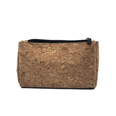 New Natural Customized Cork Zipper Pouch Cosmetic Bag Cork Cloth Makeup Pouch