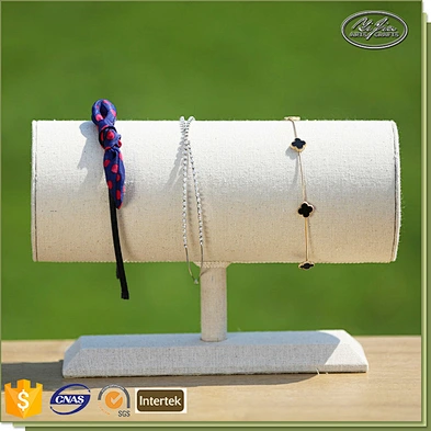 Hot Sale Good Quality T-Bar Plain Linen Hair Band Display Stand
