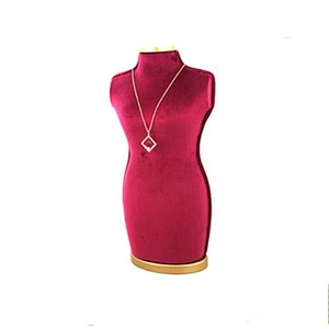 Antique elegant half-body velvet jewelry holder figurines fashion mannequin