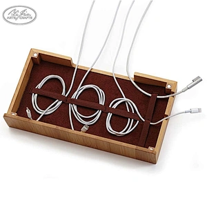 Storage Organizer, Wooden Bamboo Desktop Organizer