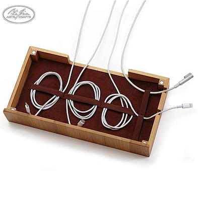 Storage Organizer, Wooden Bamboo Desktop Organizer