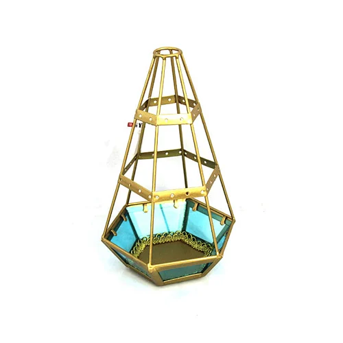 Metal earrings necklace stand organizer holder jewelry display rack
