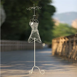 Shop Window Decorative Metal White Display Mannequin