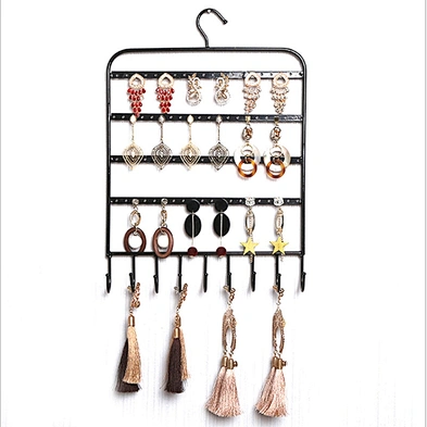 Jewelry Organizer for Display,Jewelry Stand for Hanging Rings & Earrings, Wall-Mounted Vintage Jewelry Organizer